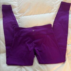 Lululemon Athletica Purple Leggings Stretchy Full-Length
